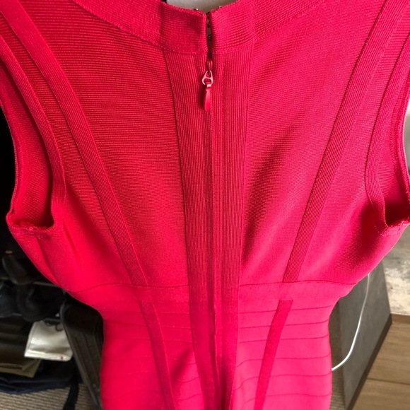 Herve Leger XS Bandage Dress - Hot Pink - Picture 5 of 8